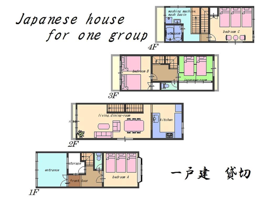 วันหยุดที่บ้าน Nao's 2 一軒家貸切 โอซาก้า